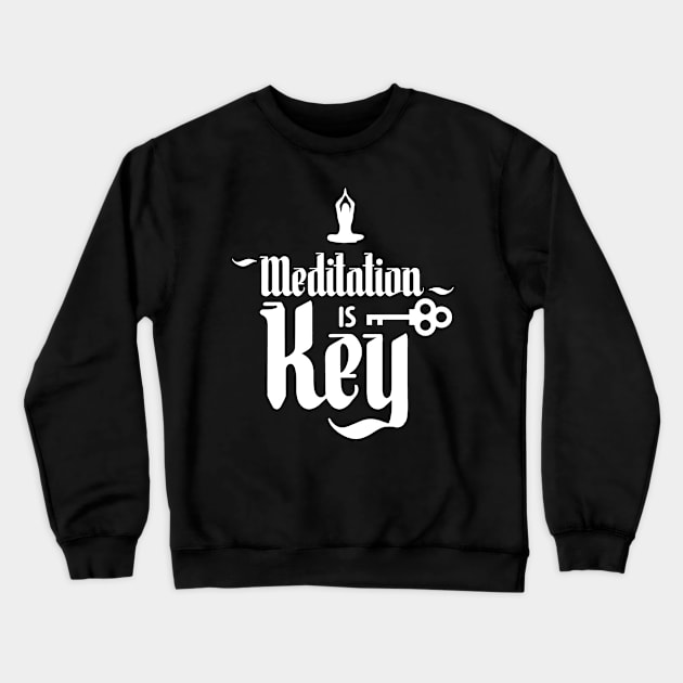 Buddhist Meditate Mindfulness Yoga Meditation Crewneck Sweatshirt by dr3shirts